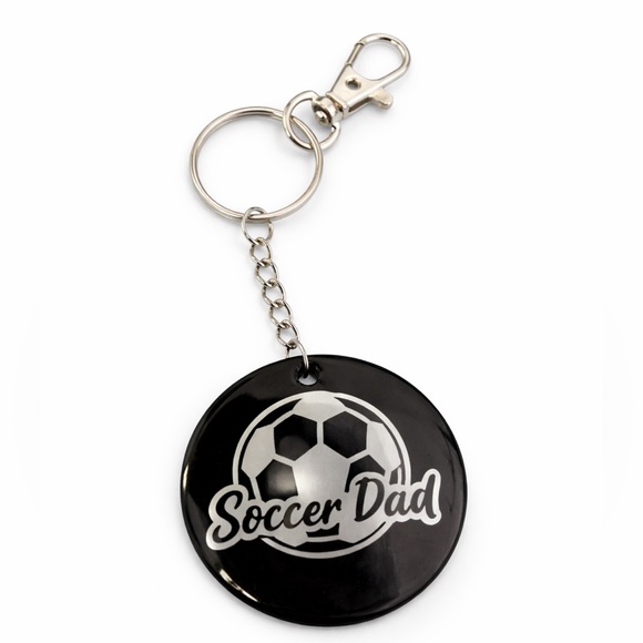 Handmade Other - Soccer Dad Black Keychain
